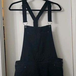 Black ripped overalls